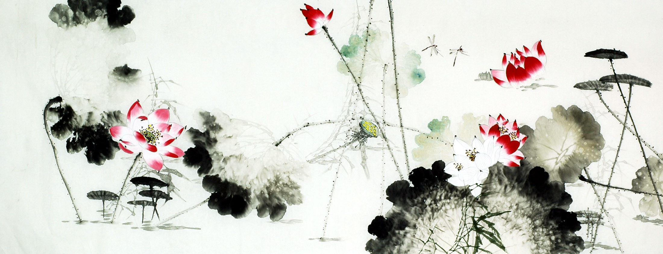 Chinese Lotus Painting - CNAG010667
