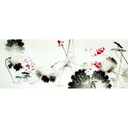 Chinese Lotus Painting - CNAG010668