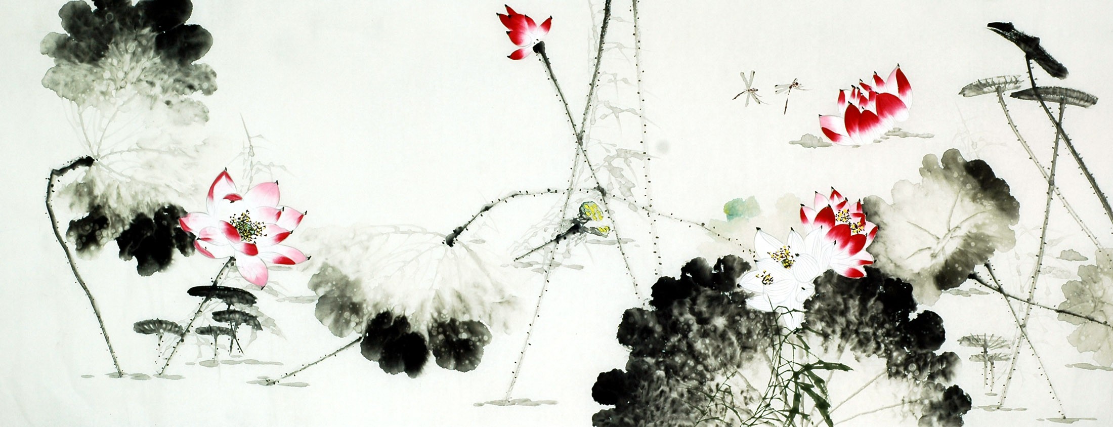 Chinese Lotus Painting - CNAG010668
