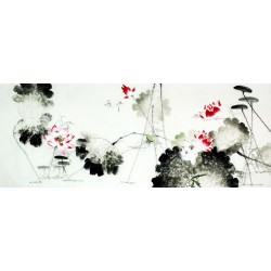 Chinese Lotus Painting - CNAG010669