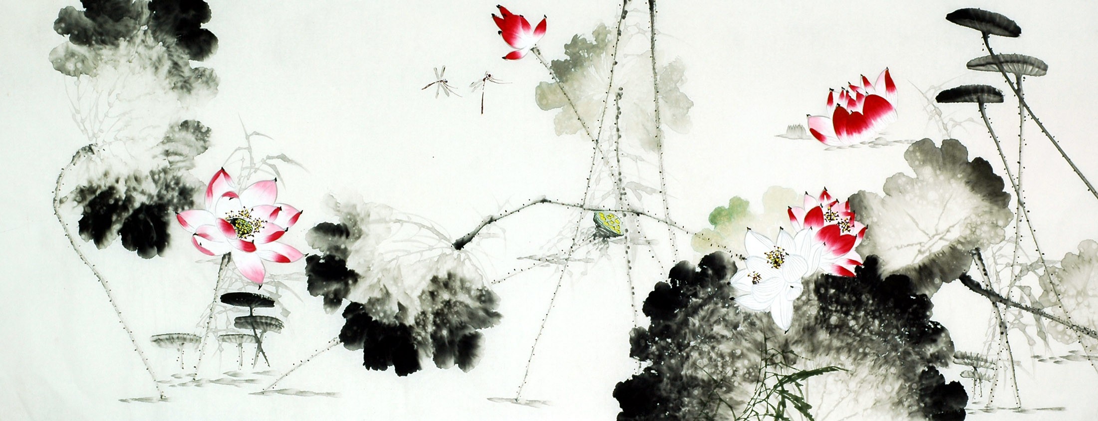 Chinese Lotus Painting - CNAG010669