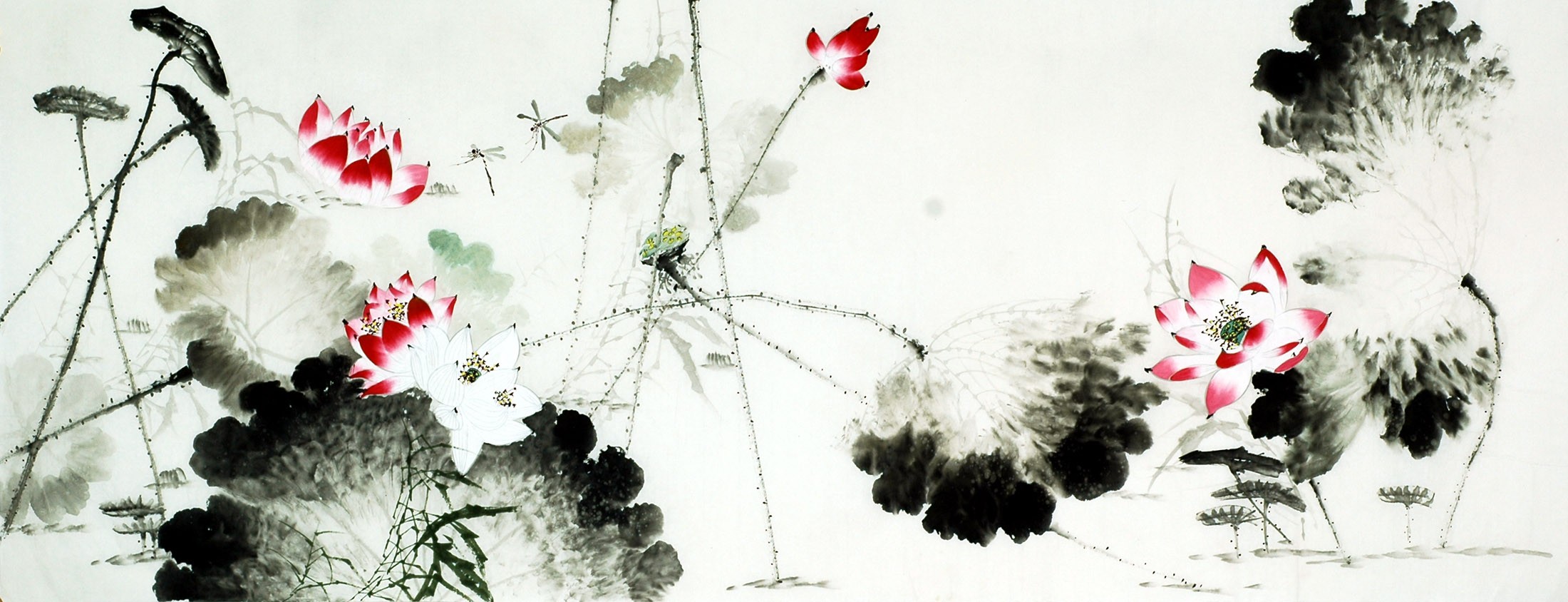Chinese Lotus Painting - CNAG010670