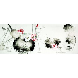 Chinese Lotus Painting - CNAG010672