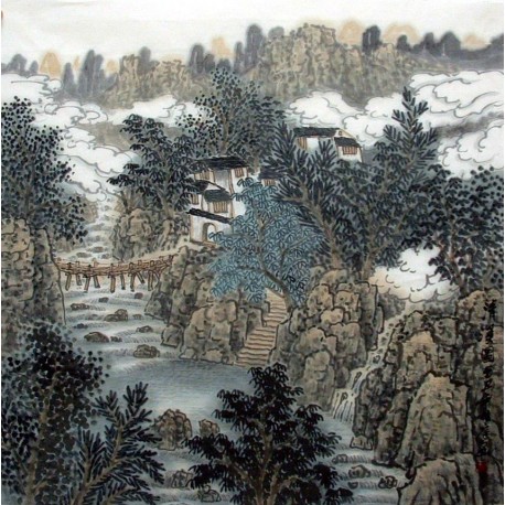 Chinese Landscape Painting - CNAG010693