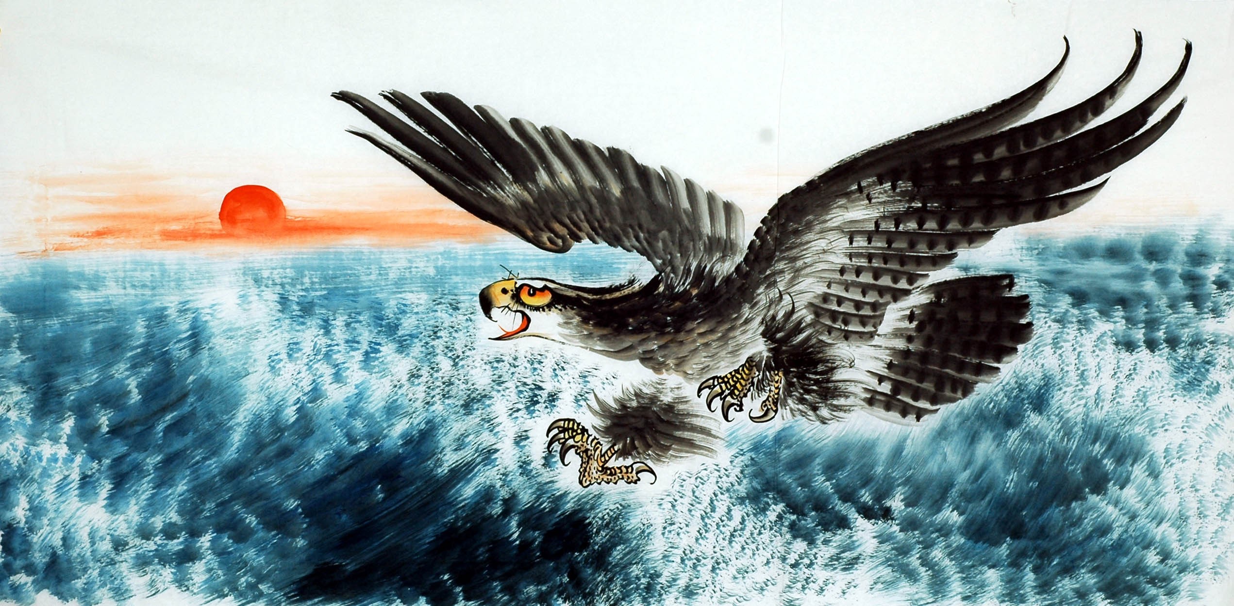 Chinese Eagle Painting - CNAG010699