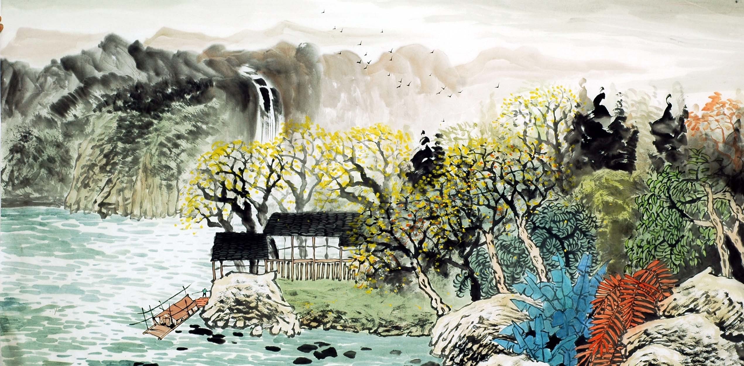Chinese Landscape Painting - CNAG010702