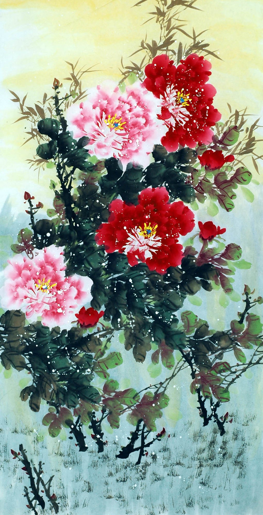 Chinese Peony Painting - CNAG010704