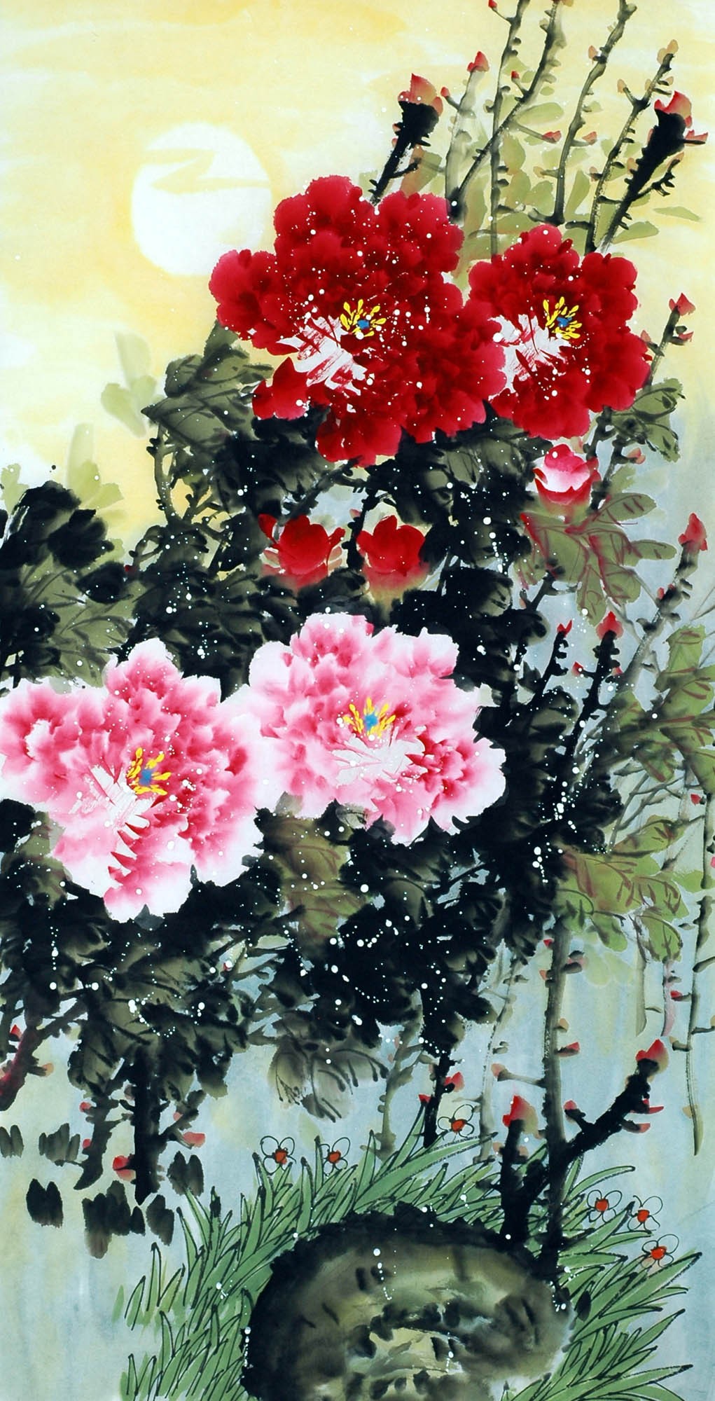 Chinese Peony Painting - CNAG010710
