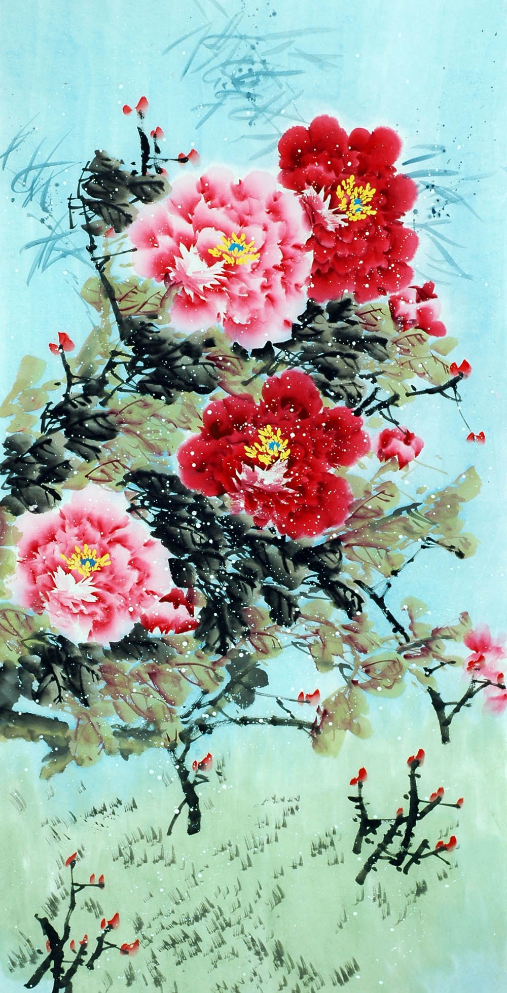 Chinese Peony Painting - CNAG010711