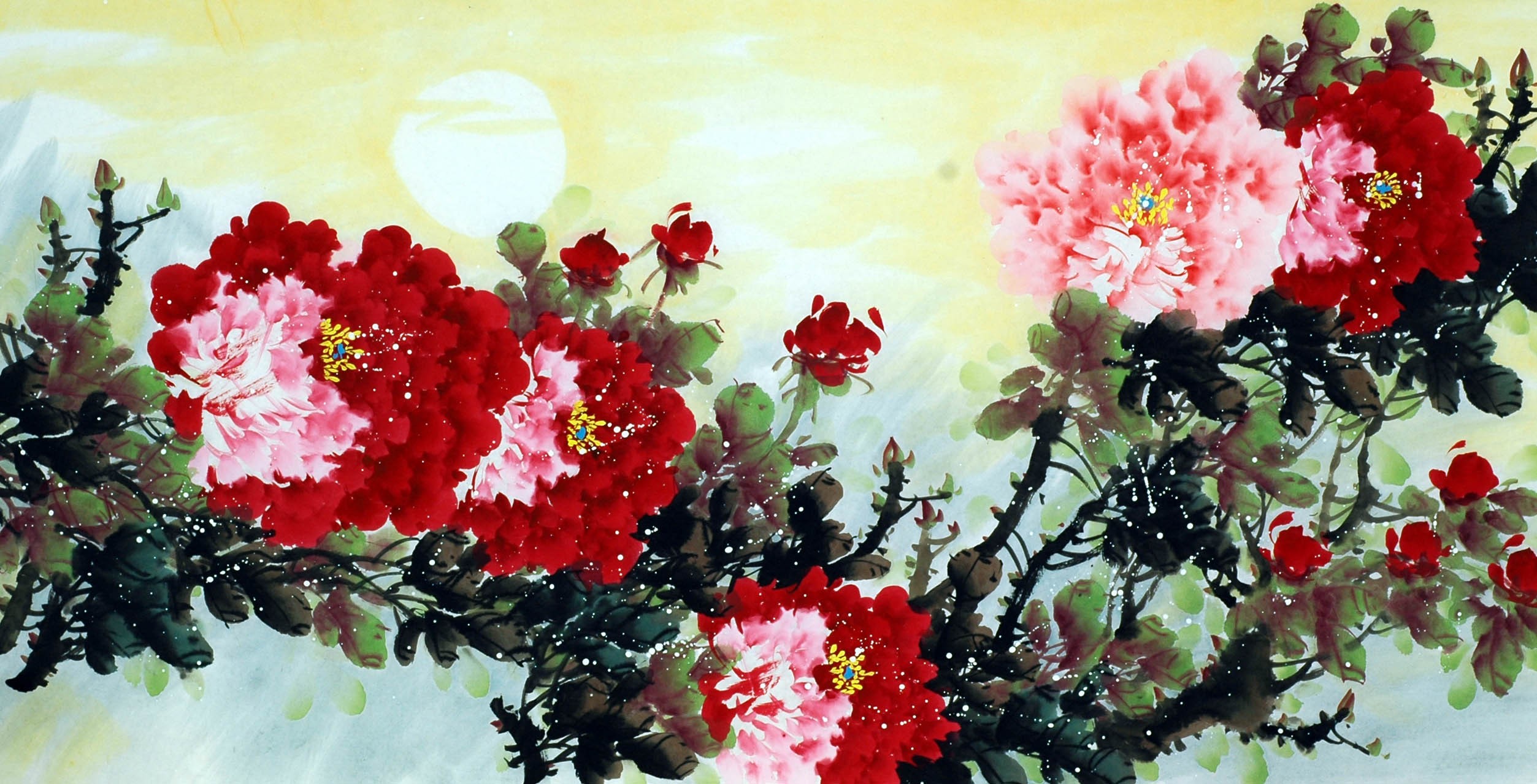 Chinese Peony Painting - CNAG010713