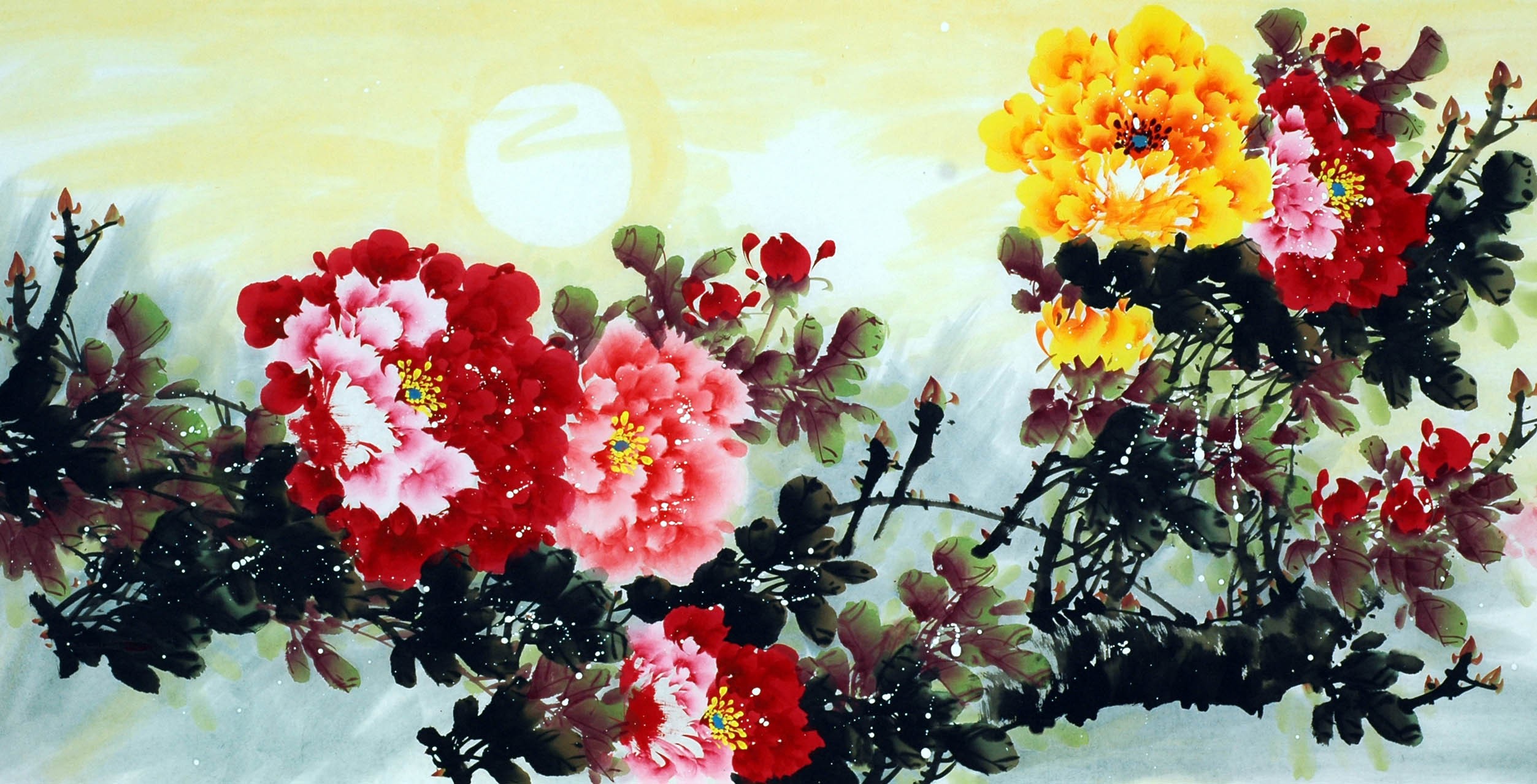 Chinese Peony Painting - CNAG010714