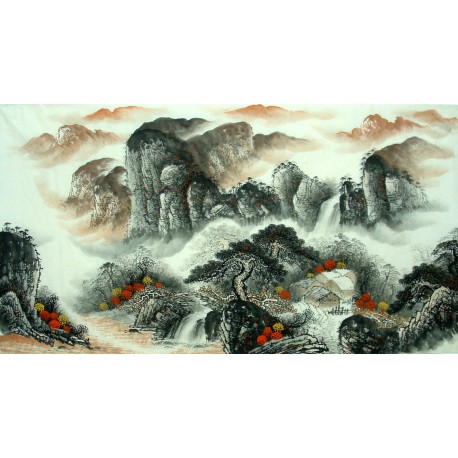 Chinese Landscape Painting - CNAG010765