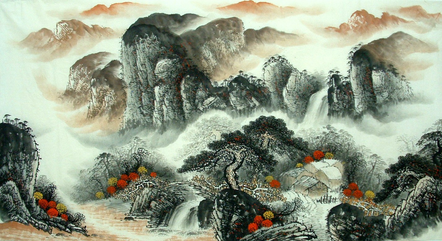 Chinese Landscape Painting - CNAG010765