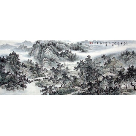 Chinese Landscape Painting - CNAG010767