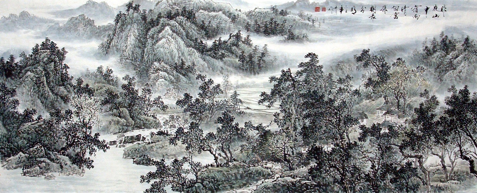 Chinese Landscape Painting - CNAG010768