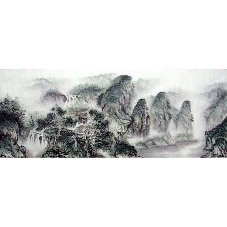 Chinese Landscape Painting - CNAG010791