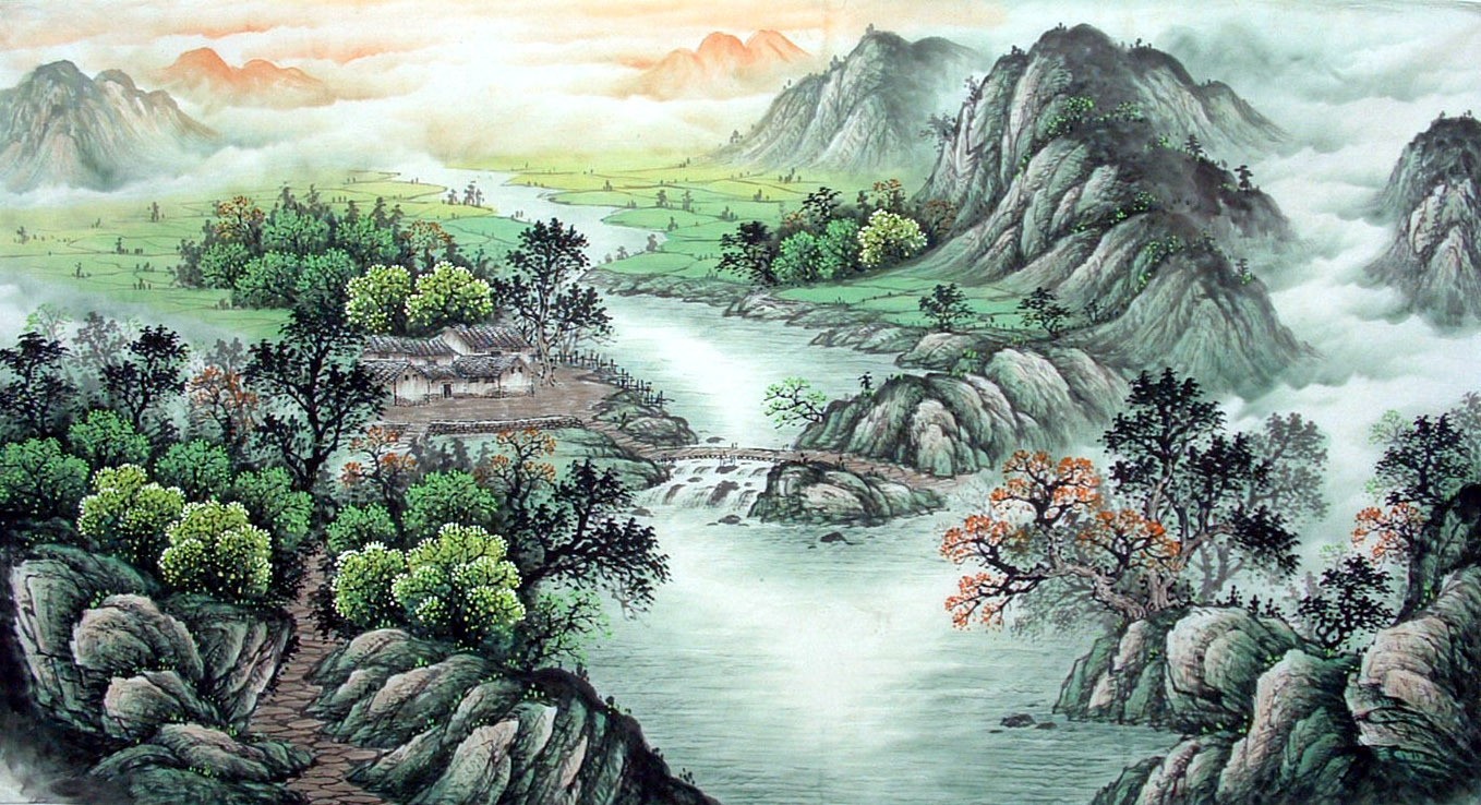 Chinese Landscape Painting - CNAG010794