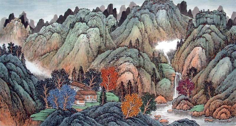 Chinese Landscape Painting - CNAG010796