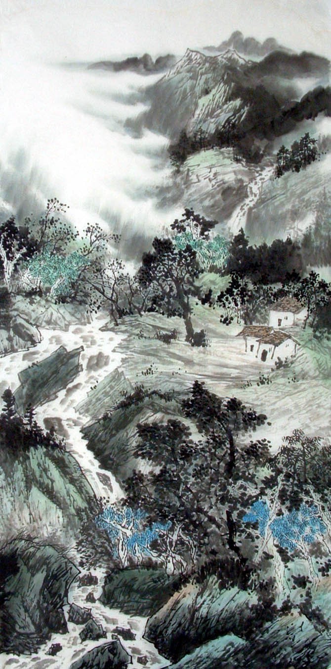 Chinese Landscape Painting - CNAG010798