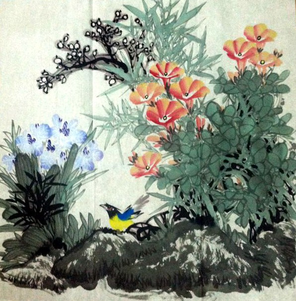 Chinese Flowers&Trees Painting - CNAG010808