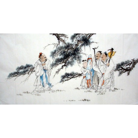 Chinese Figure Painting - CNAG010812