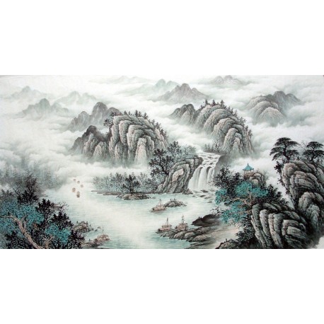 Chinese Landscape Painting - CNAG010817