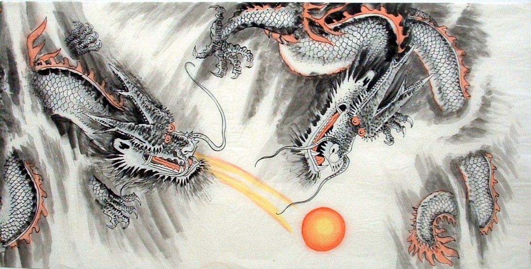 Chinese Dragon Painting - CNAG010818