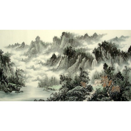 Chinese Landscape Painting - CNAG010837