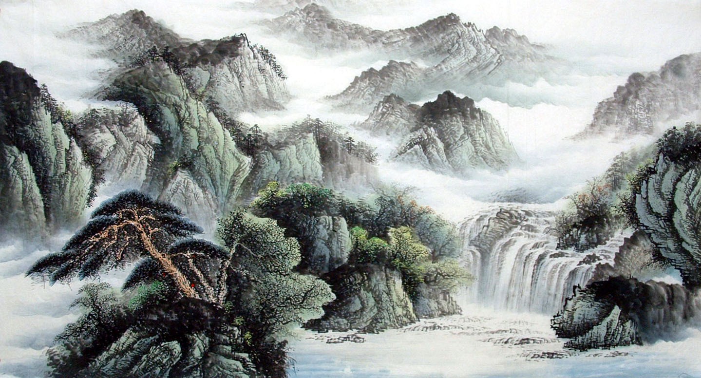 Chinese Landscape Painting - CNAG010838