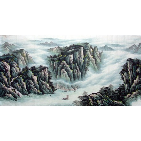 Chinese Landscape Painting - CNAG010840