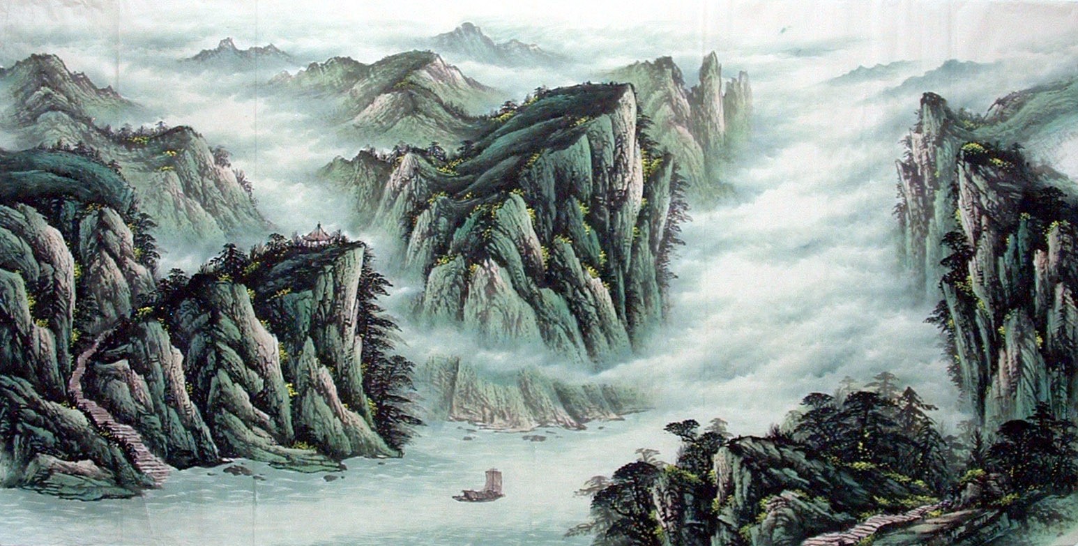 Chinese Landscape Painting - CNAG010843
