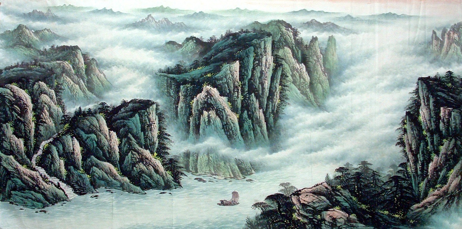 Chinese Landscape Painting - CNAG010844