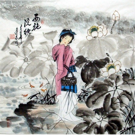 Chinese Figure Painting - CNAG010846