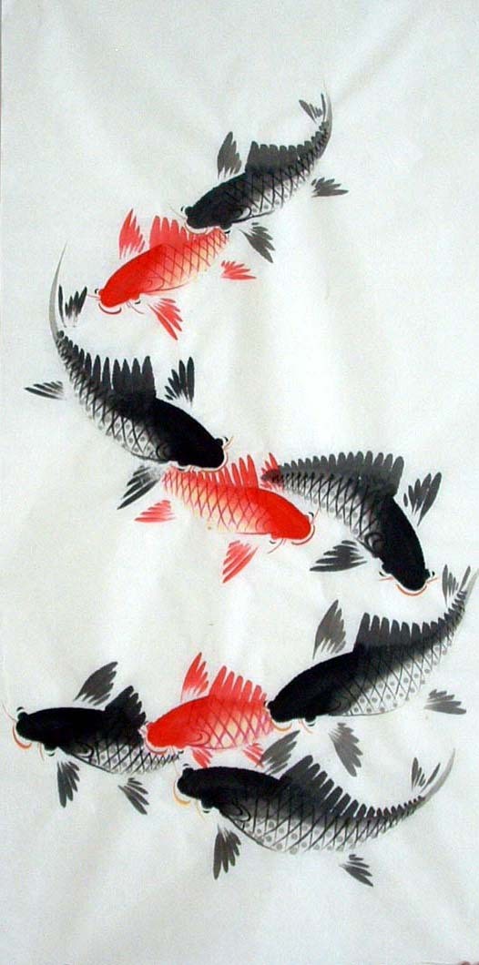 Chinese Fish Painting - CNAG010856