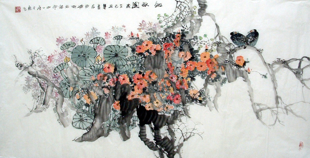 Chinese Flowers&Trees Painting - CNAG010894