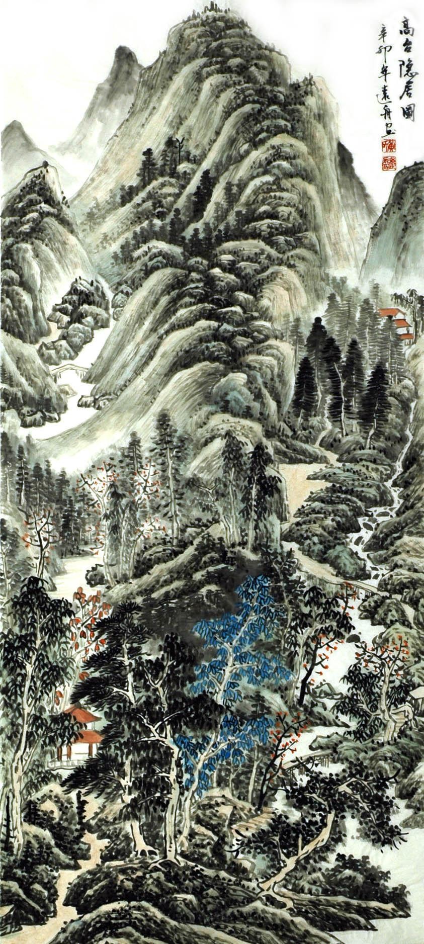 Chinese Landscape Painting - CNAG010896