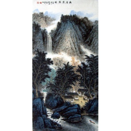 Chinese Landscape Painting - CNAG010897