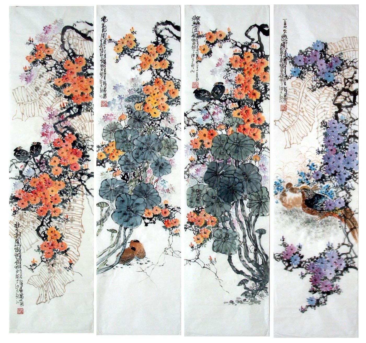 Chinese Flowers&Trees Painting - CNAG010908