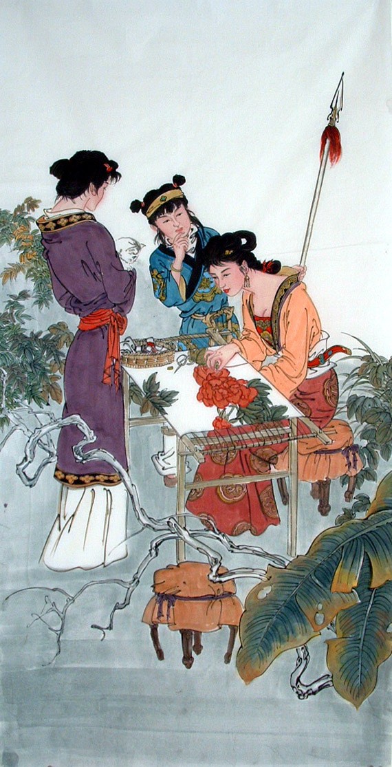 Chinese Figure Painting - CNAG010933