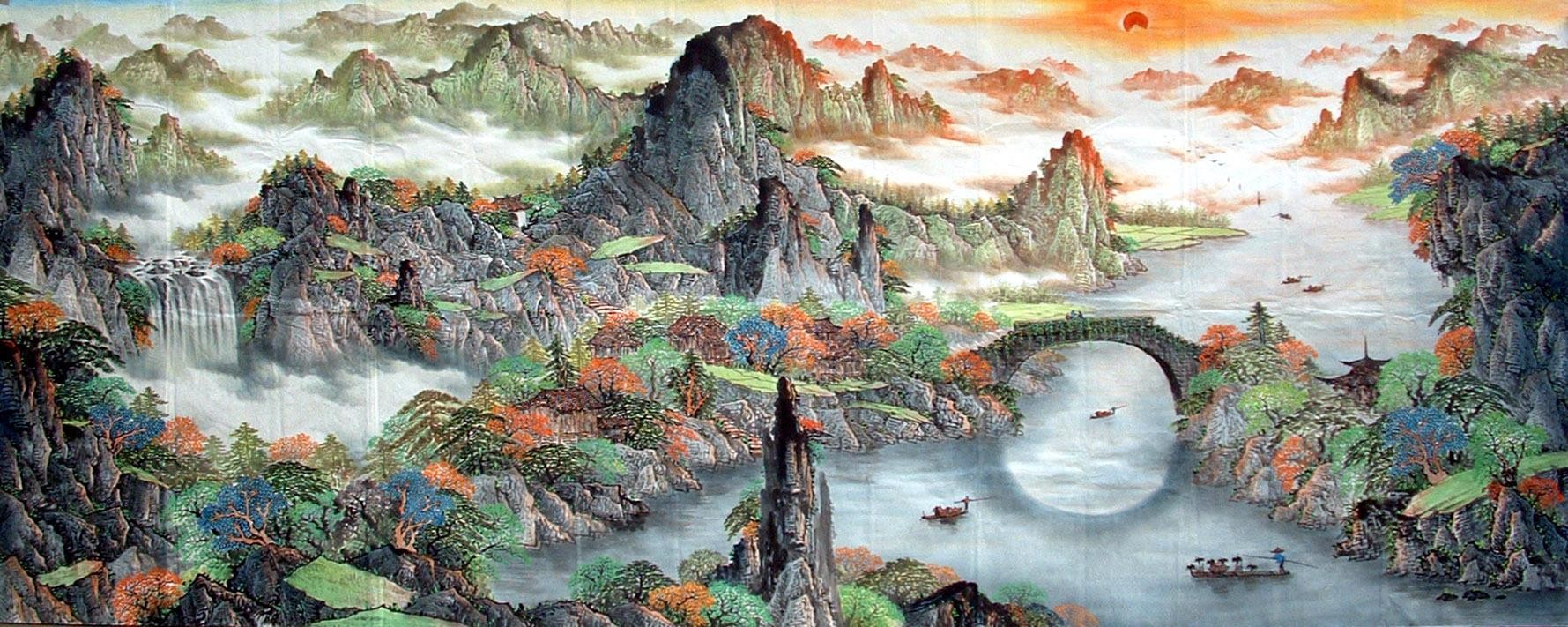 Chinese Landscape Painting - CNAG010936