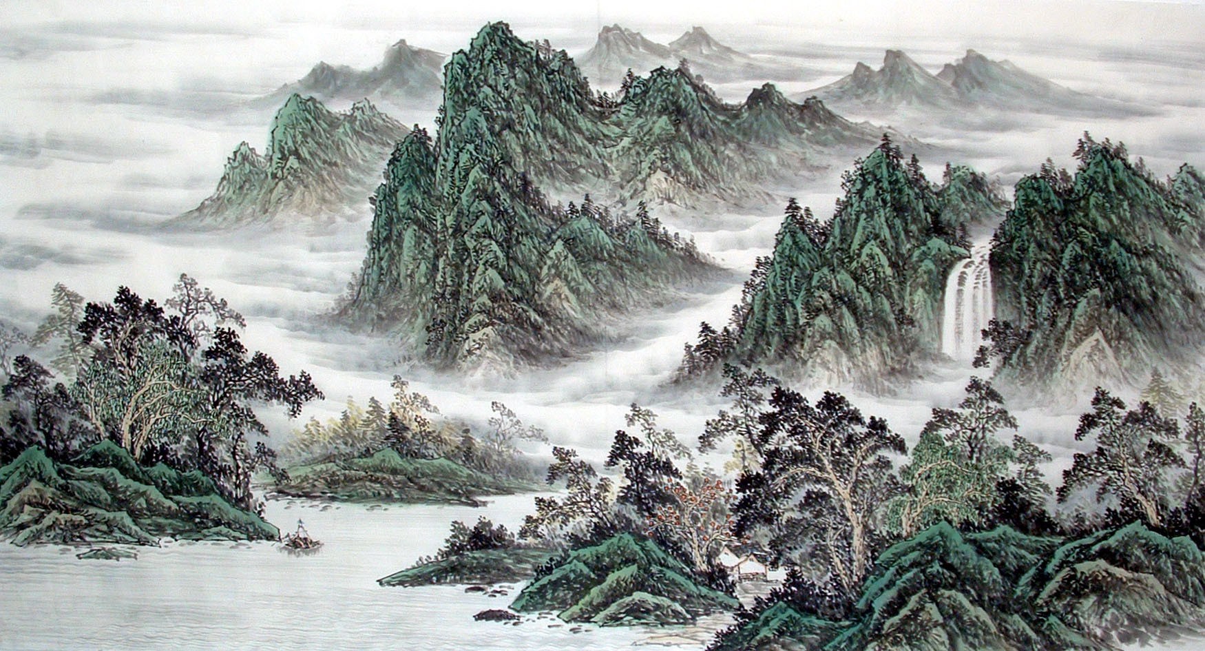 Chinese Landscape Painting - CNAG010937