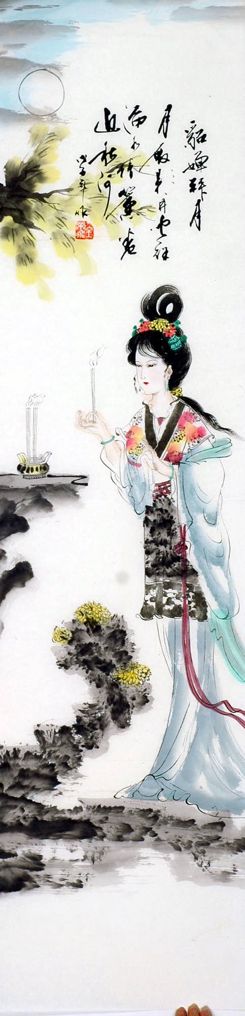 Chinese Beautiful Ladies Painting - CNAG010957