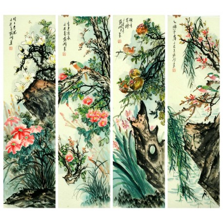 Chinese Flowers&Trees Painting - CNAG010996