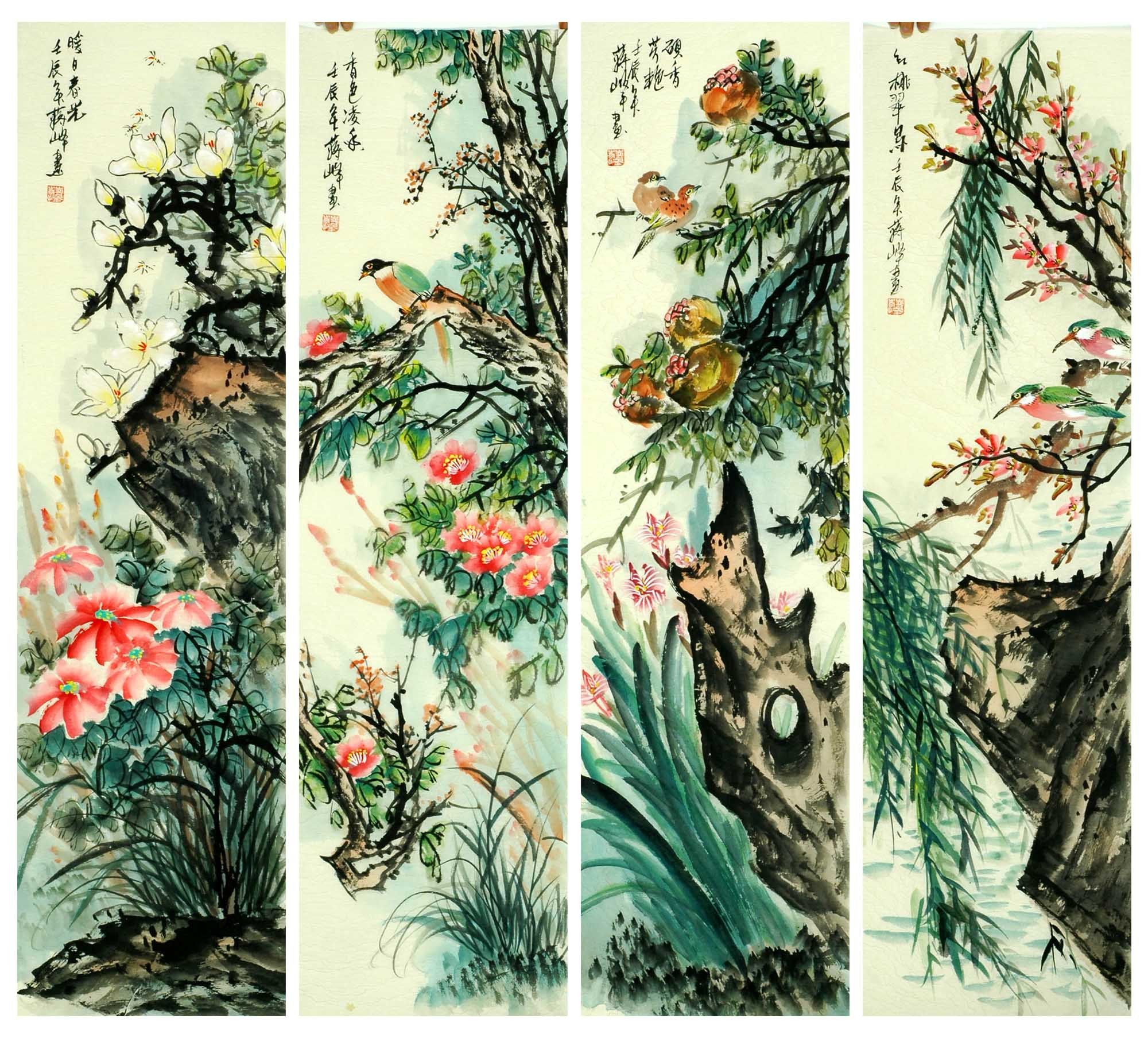 Chinese Flowers&Trees Painting - CNAG010996