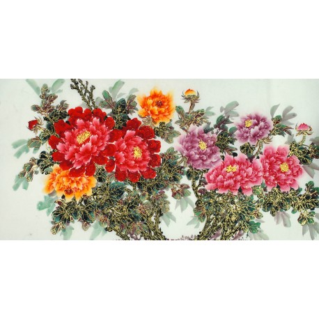Chinese Peony Painting - CNAG011086