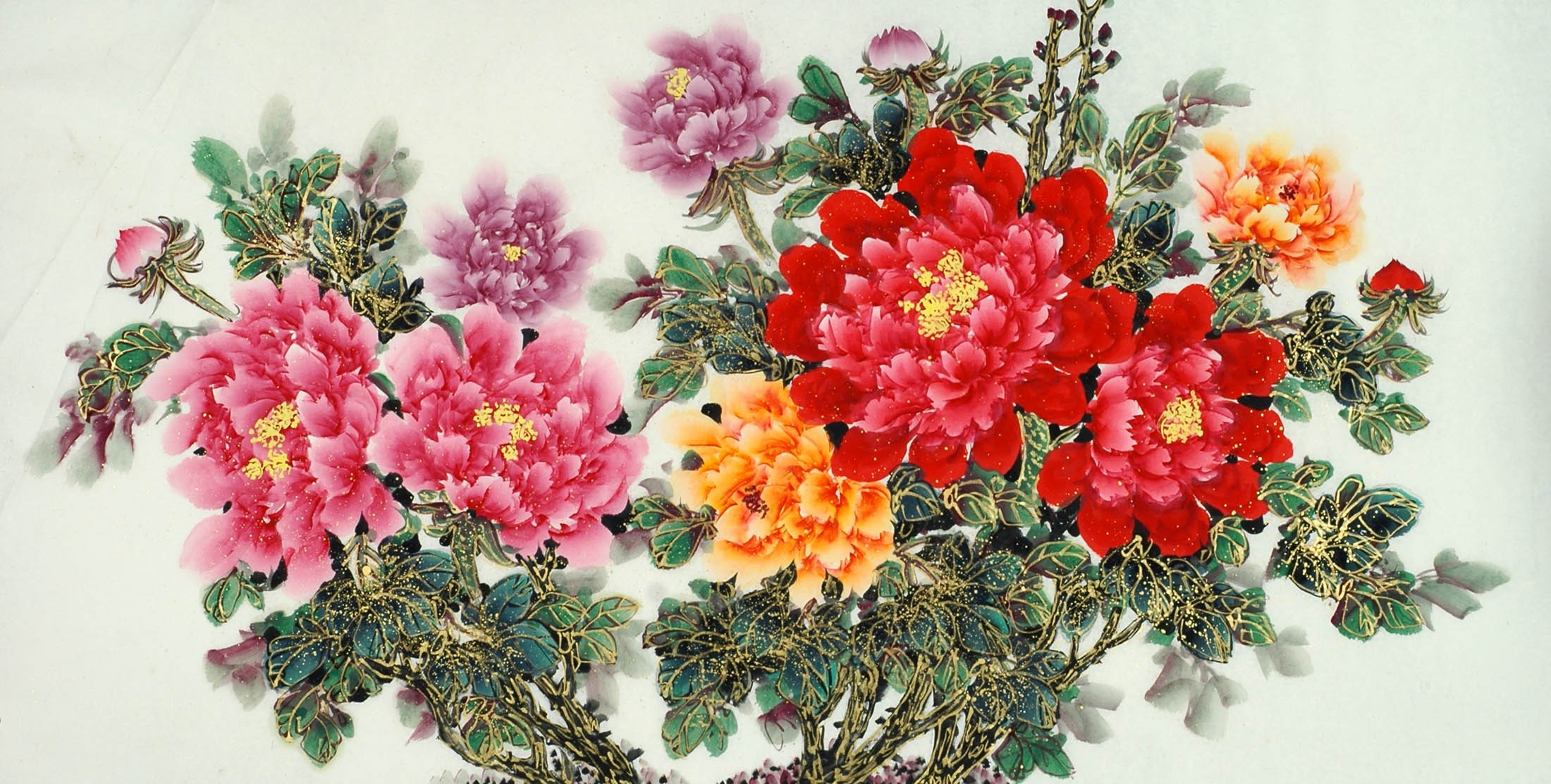 Chinese Peony Painting - CNAG011090