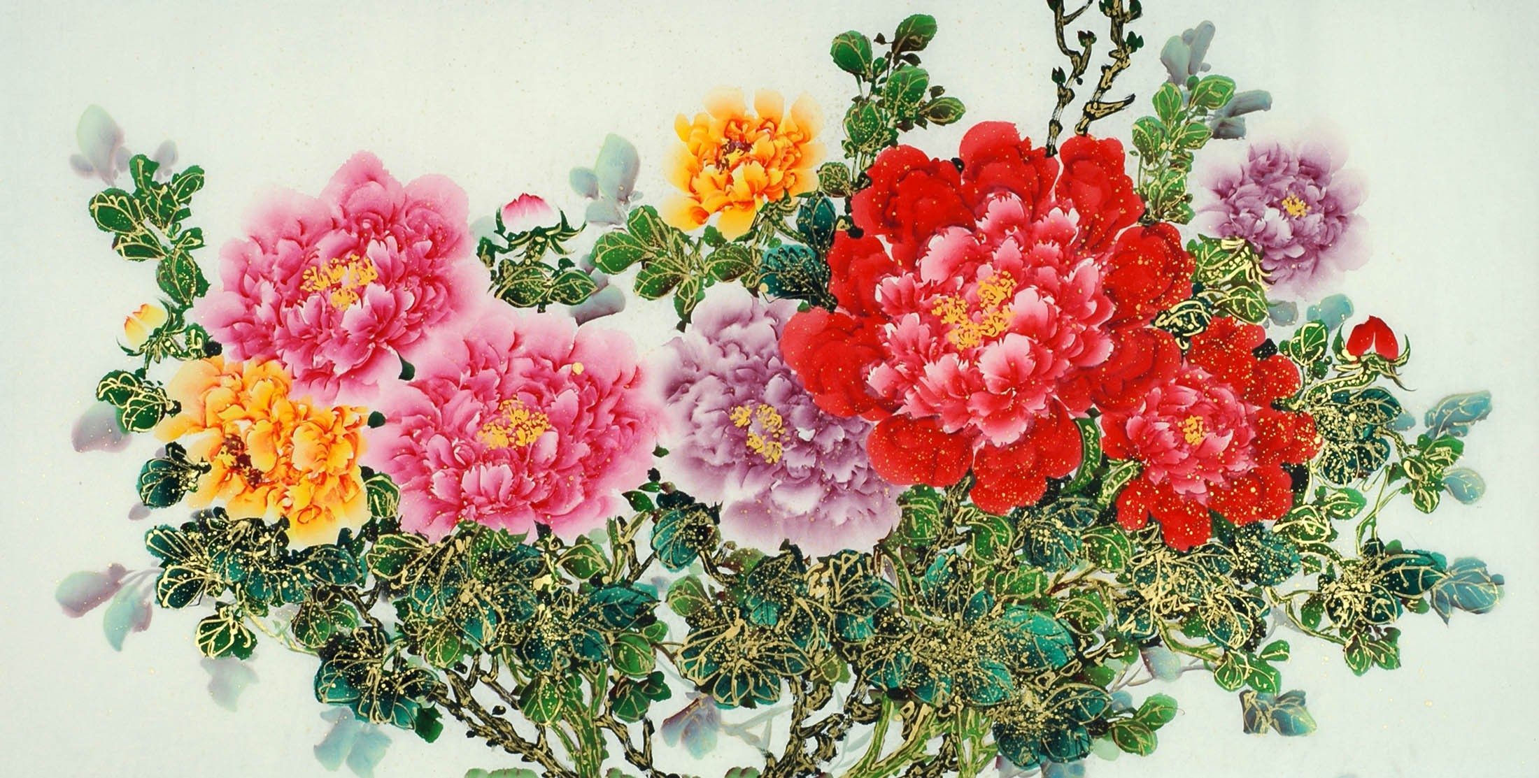 Chinese Peony Painting - CNAG011091