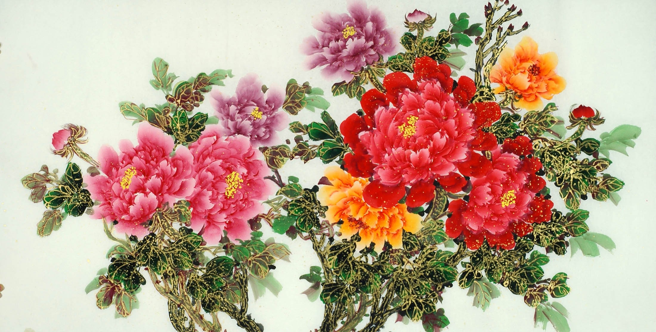 Chinese Peony Painting - CNAG011098