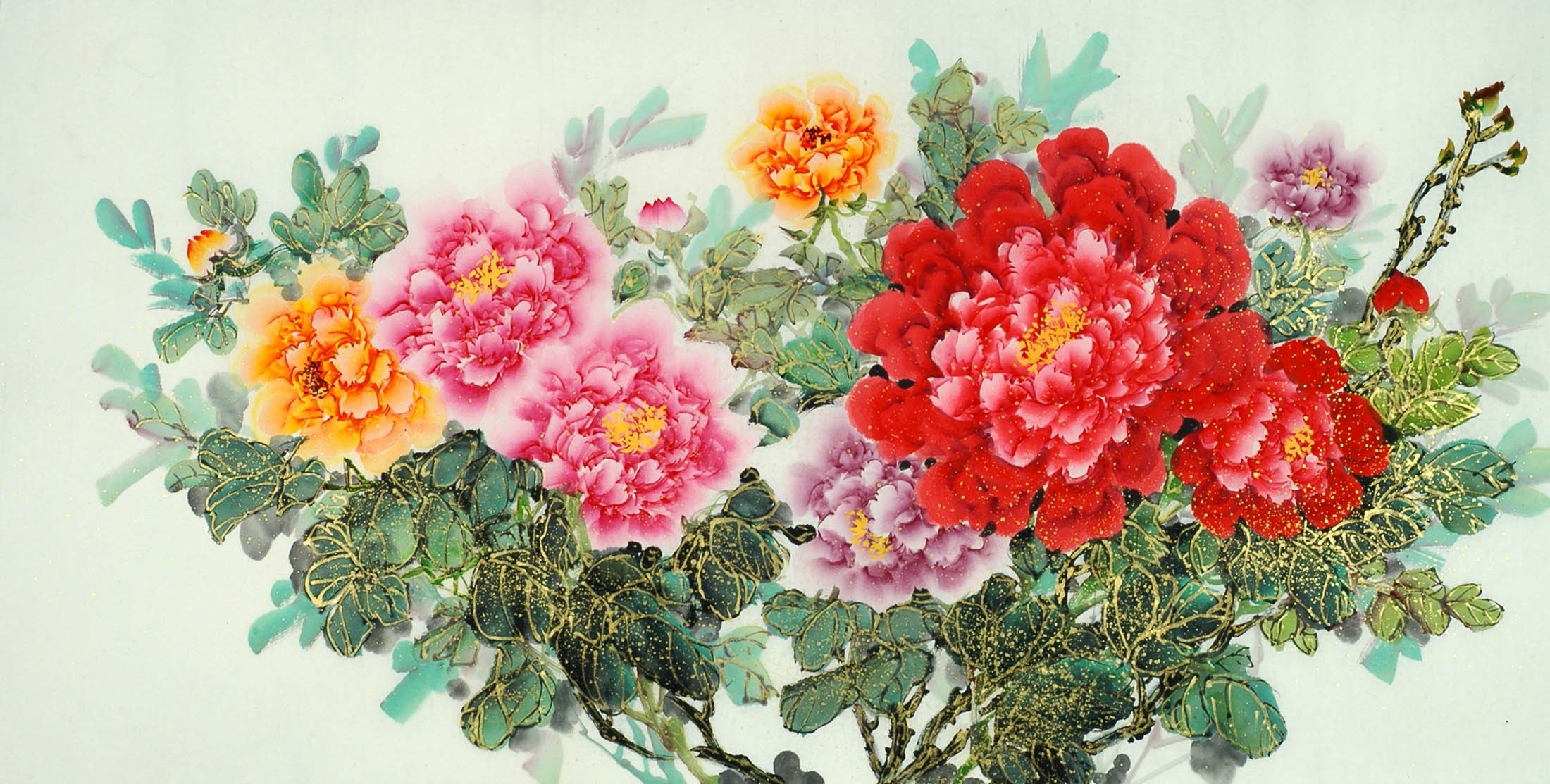 Chinese Peony Painting - CNAG011099