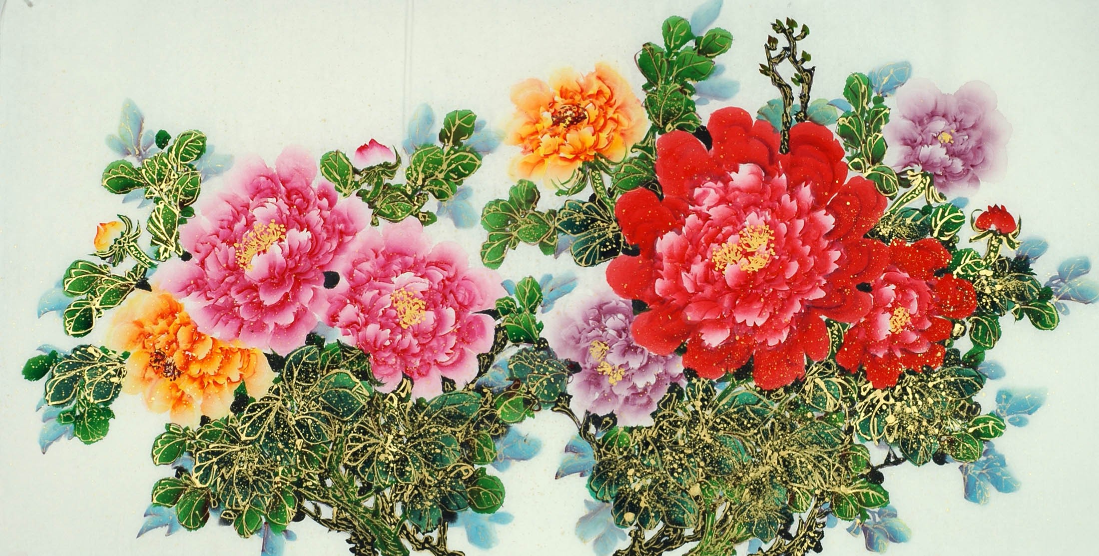 Chinese Peony Painting - CNAG011103
